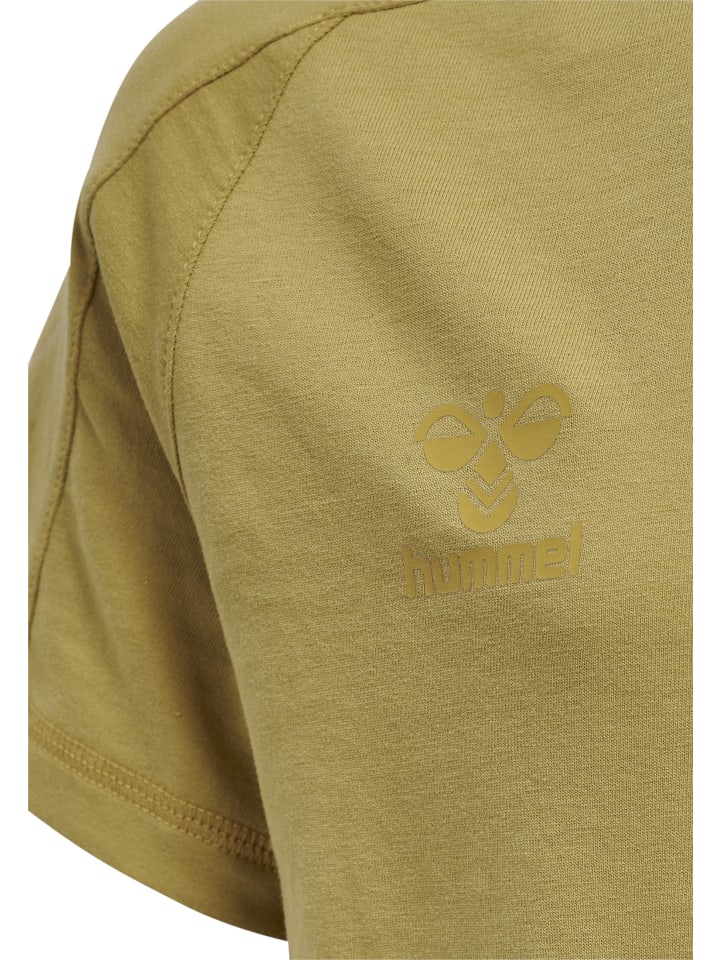 Hummel Детская футболка Hmlcima в цвете "Античное золото" — фото 3