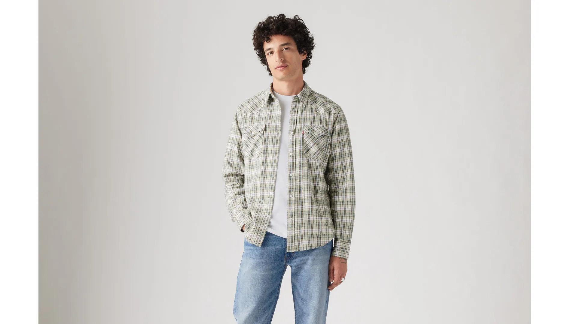 

Классическая рубашка стандартного кроя в стиле вестерн Levi's, мультиколор