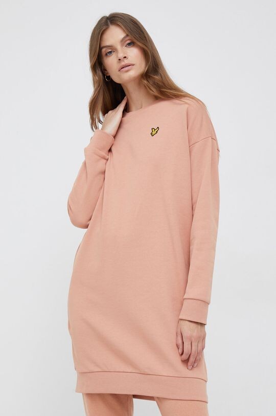 

Хлопковое платье Lyle & Scott, оранжевый