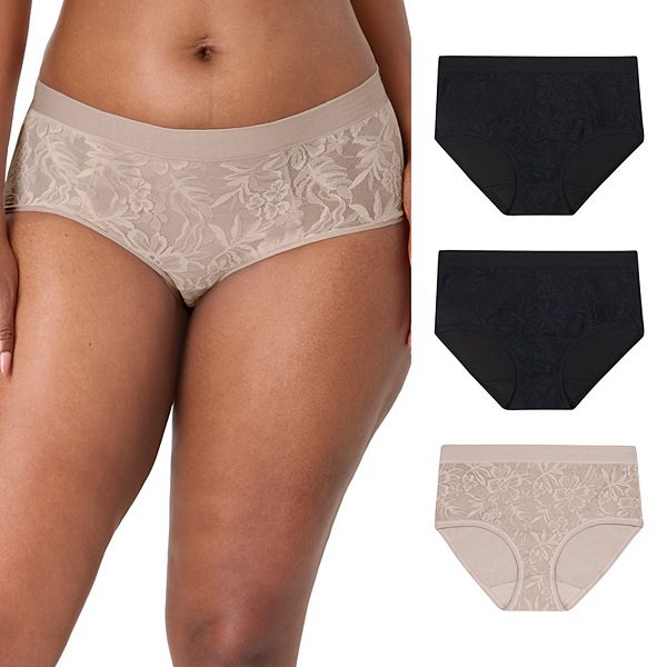 

Женские трусы-хипстеры 3 шт Bali, Black Black Gloss