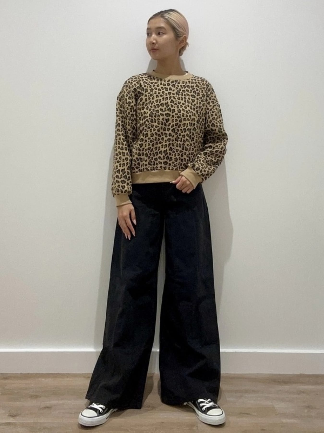 (K) Винтажный мягкий свитшот «летучая мышь» (дети) GAP, LEOPARD — фото 4