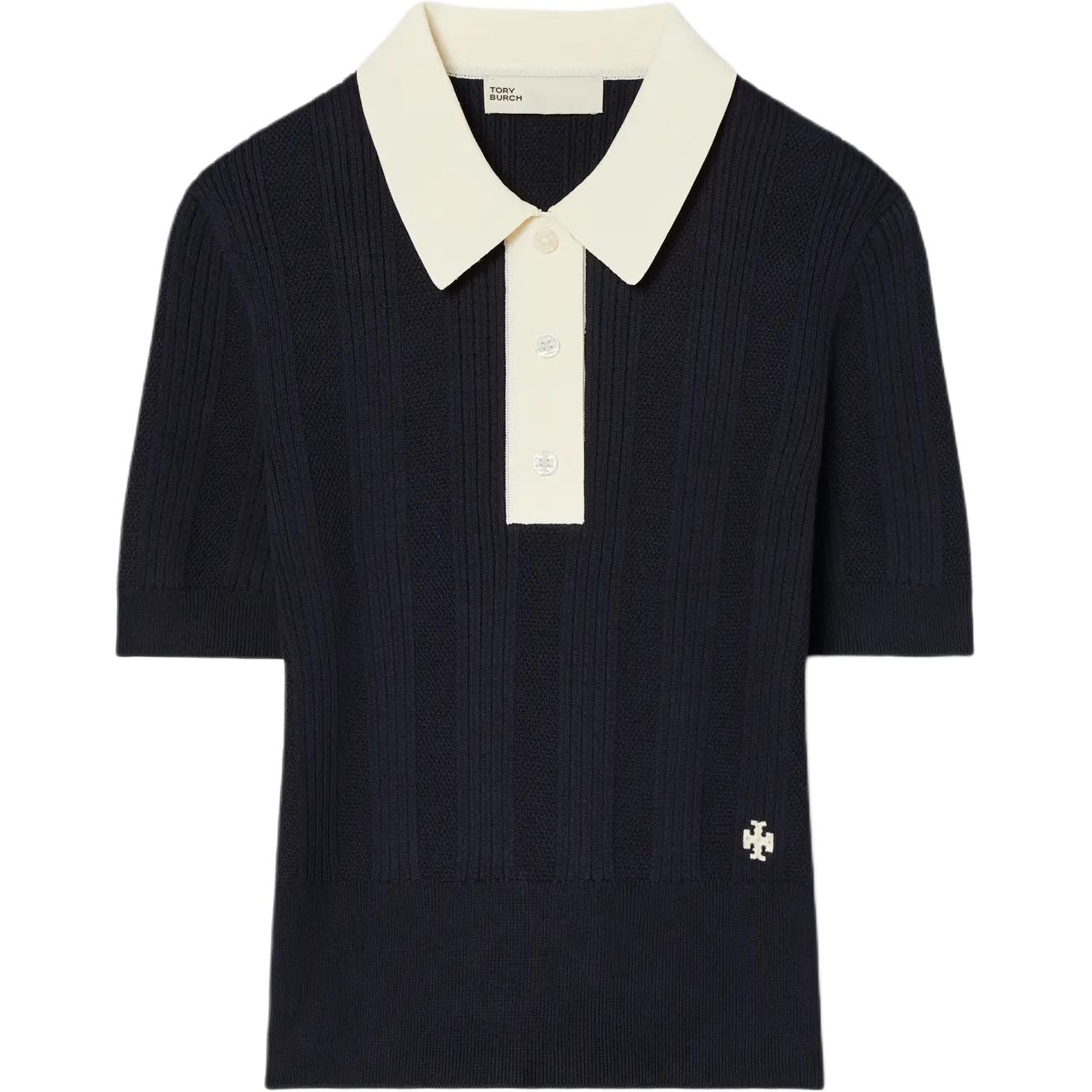 

Женская рубашка-поло классического кроя Tory Burch, marine синий