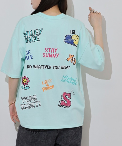 

Футболка с коротким рукавом, плотная ткань, принт FUNALIVE, мятный