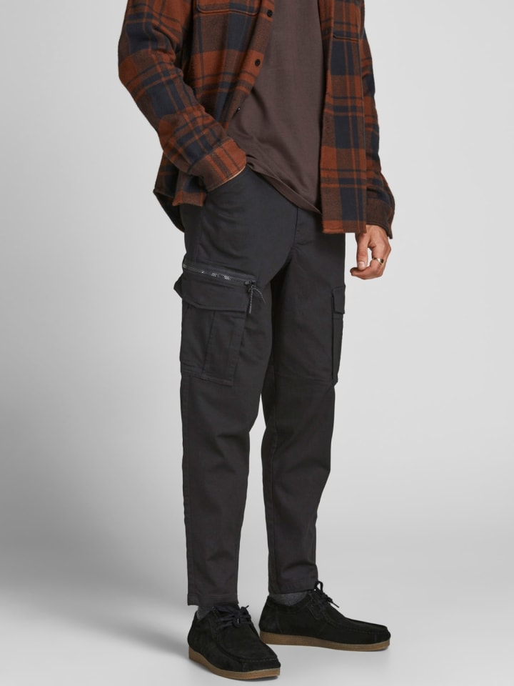 

Брюки-Карго Jack & Jones, черный