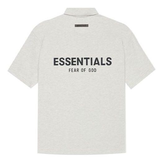 

Рубашка ss21 polo shirt 'light heather oatmeal' Fear Of God Essentials, серый