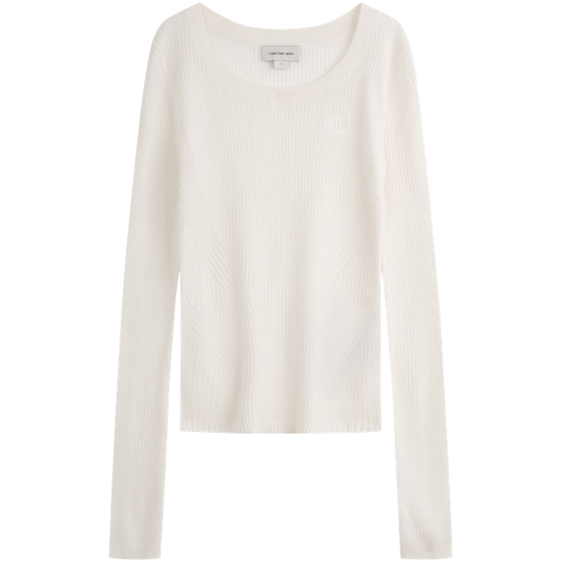 

SS25 Вязаный топ для женщин Calvin Klein, слоновая кость