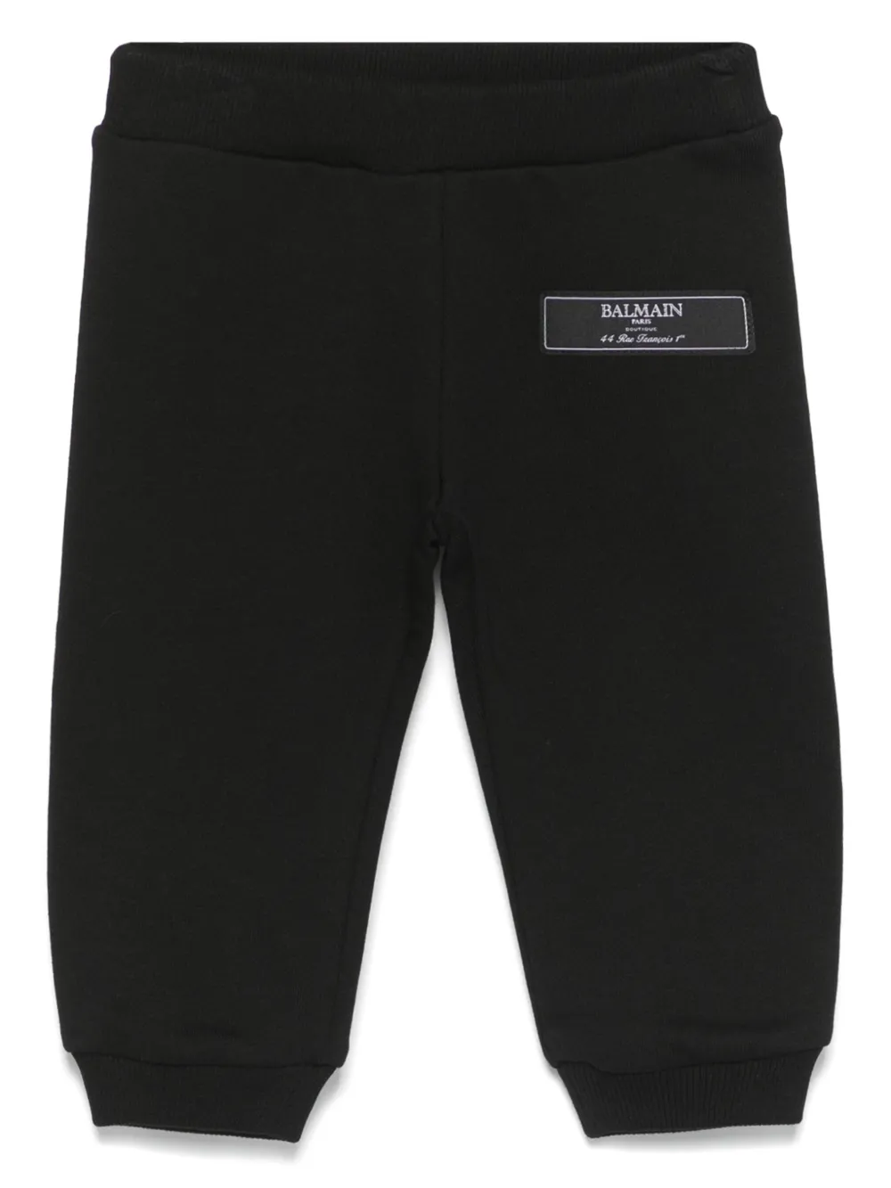 

Спортивные брюки с нашивкой-логотипом Balmain Kids, черный