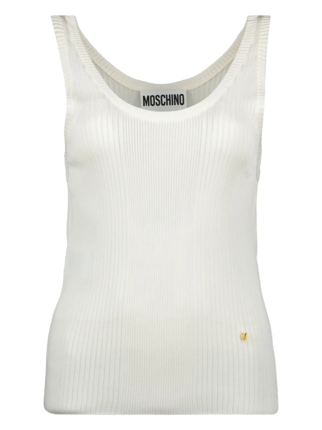 

Ребристая майка Moschino, белый