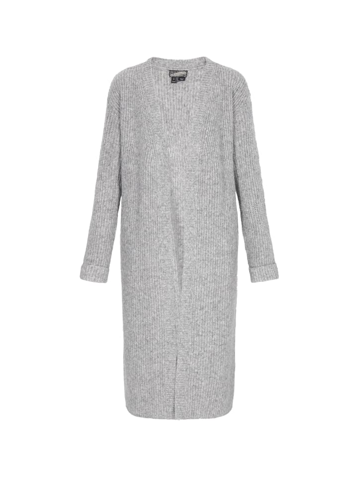 

Женский кардиган серого меланжа DreiMaster Vintage