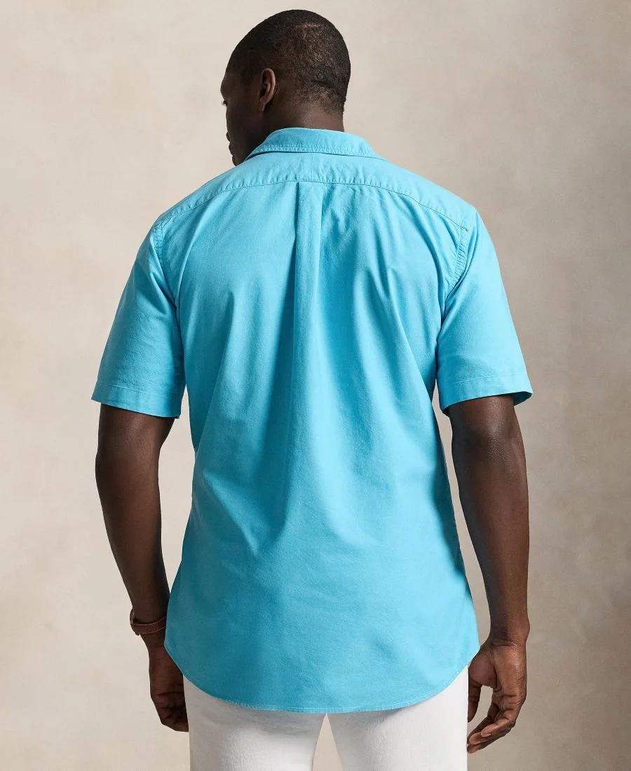 Мужская рубашка Оксфорд больших размеров Polo Ralph Lauren, Perfect Turquoise — фото 4