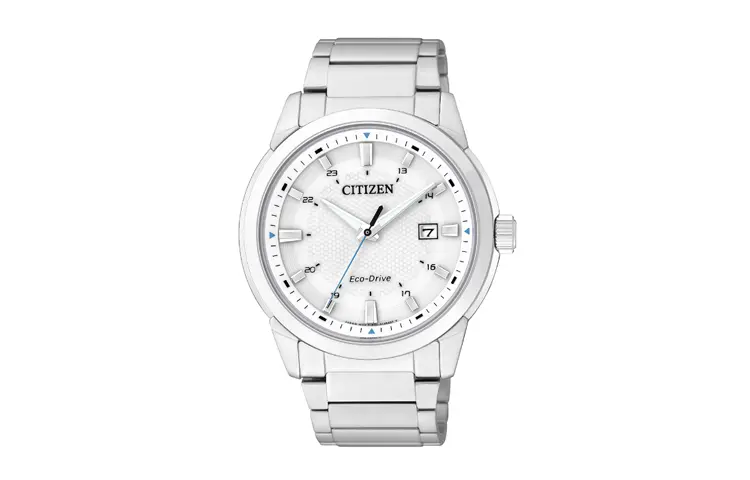 

CITIZEN Часы Solar Quartz Movement Stainless Steel Strap Watch 41mm Unisex White Dial BM7141 51A, White Dial