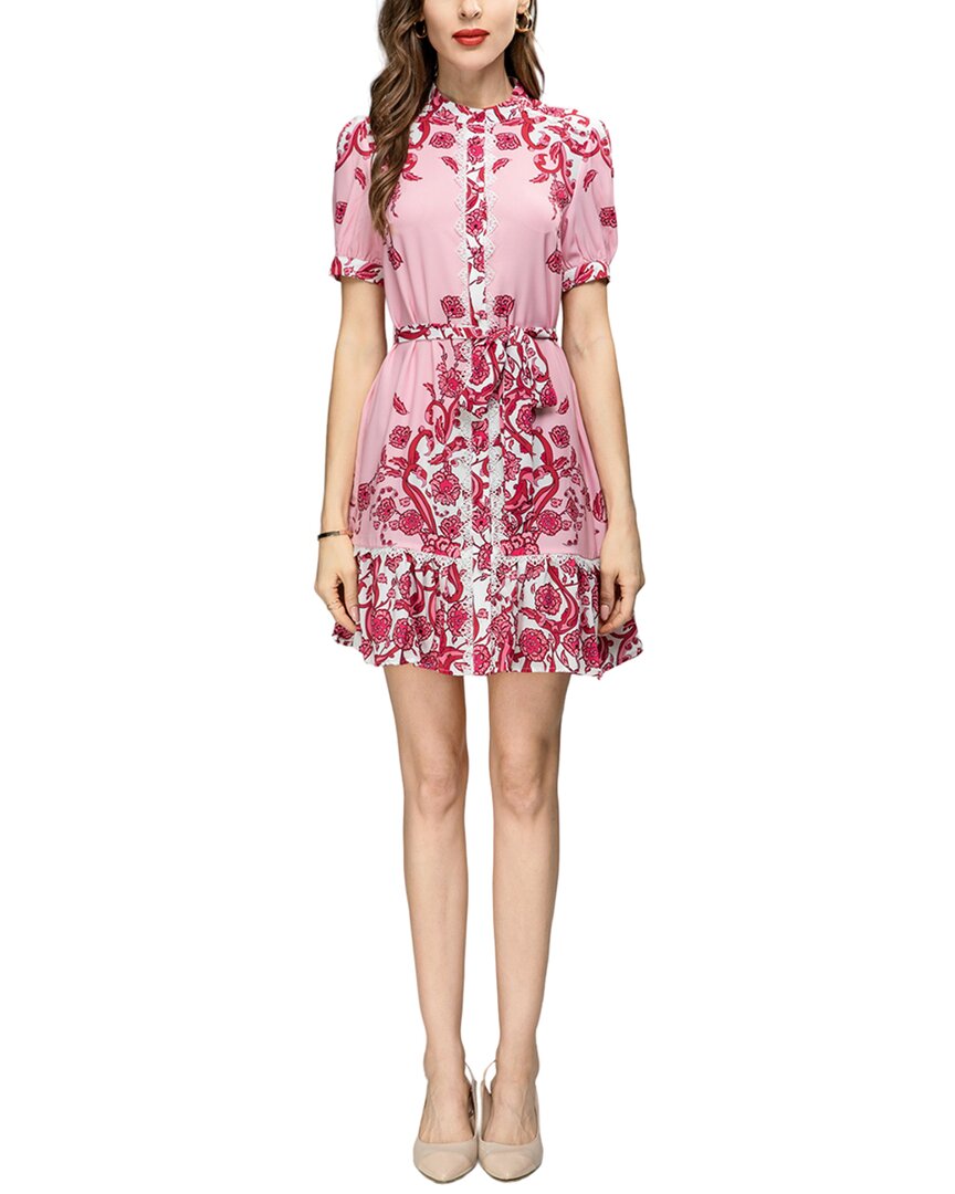 

Мини-платье BURRYCO, цвет pink & floral print