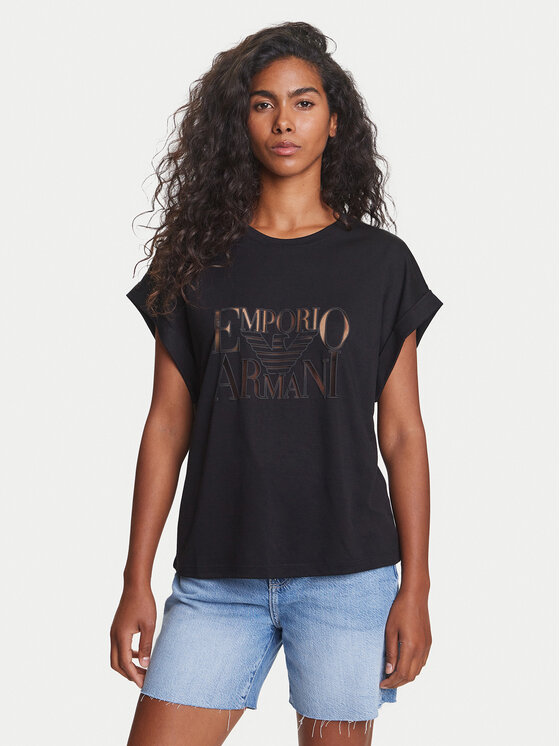 

Свободная футболка EW000616 AF12187 UC001 Emporio Armani, черный