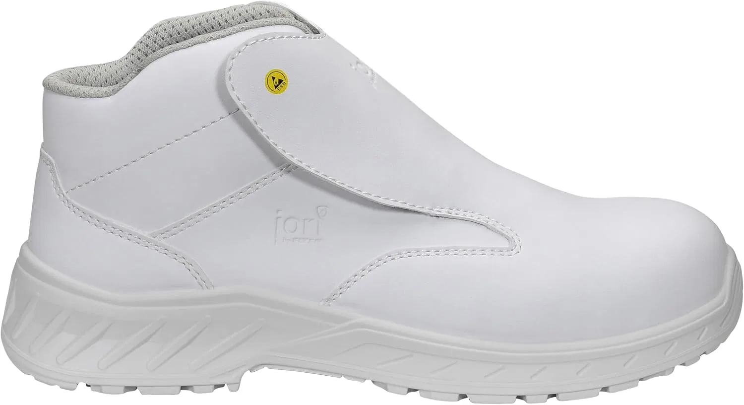 Защитная обувь ELTEN Jori jo_Clean Slipper White Mid ESD S3S, женская и мужская, текстиль, композитный защитный носок (легче стального), легкая, классическая — фото 3