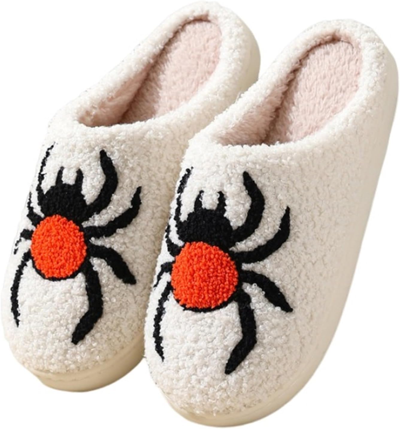 

Женские и мужские домашние тапочки Ретро Уютные Теплые Плюшевые Слипоны с Памятью Фоам для Дома Зимой, для улицы и дома Wiretran, Big Spider