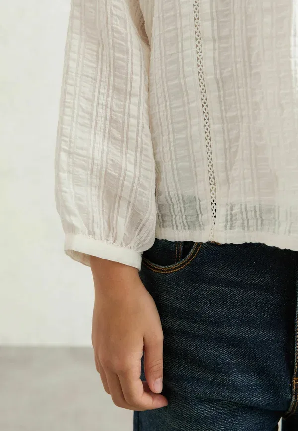 Блуза Reiss Elle cheesecloth textured blouse, белый — фото 3