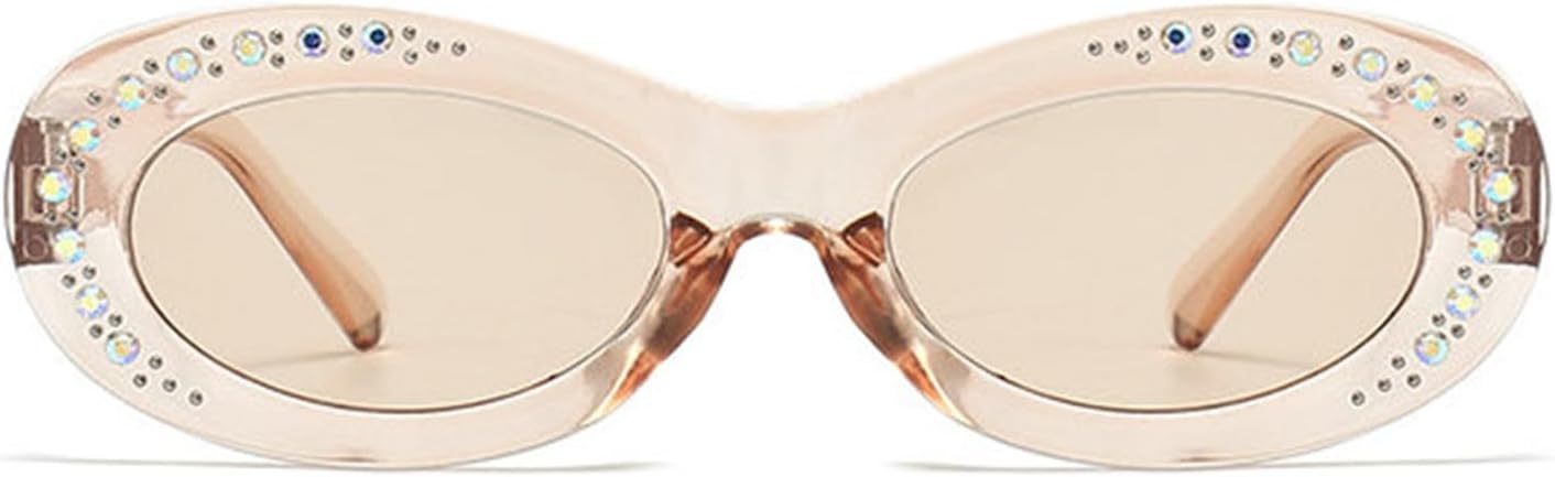 

Хелена, роскошные блестящие солнцезащитные очки в кристальной оправе для женщин, винтажные солнцезащитные очки со стразами для мужчин, круглые очки в стиле хип-хоп helena, Champagne