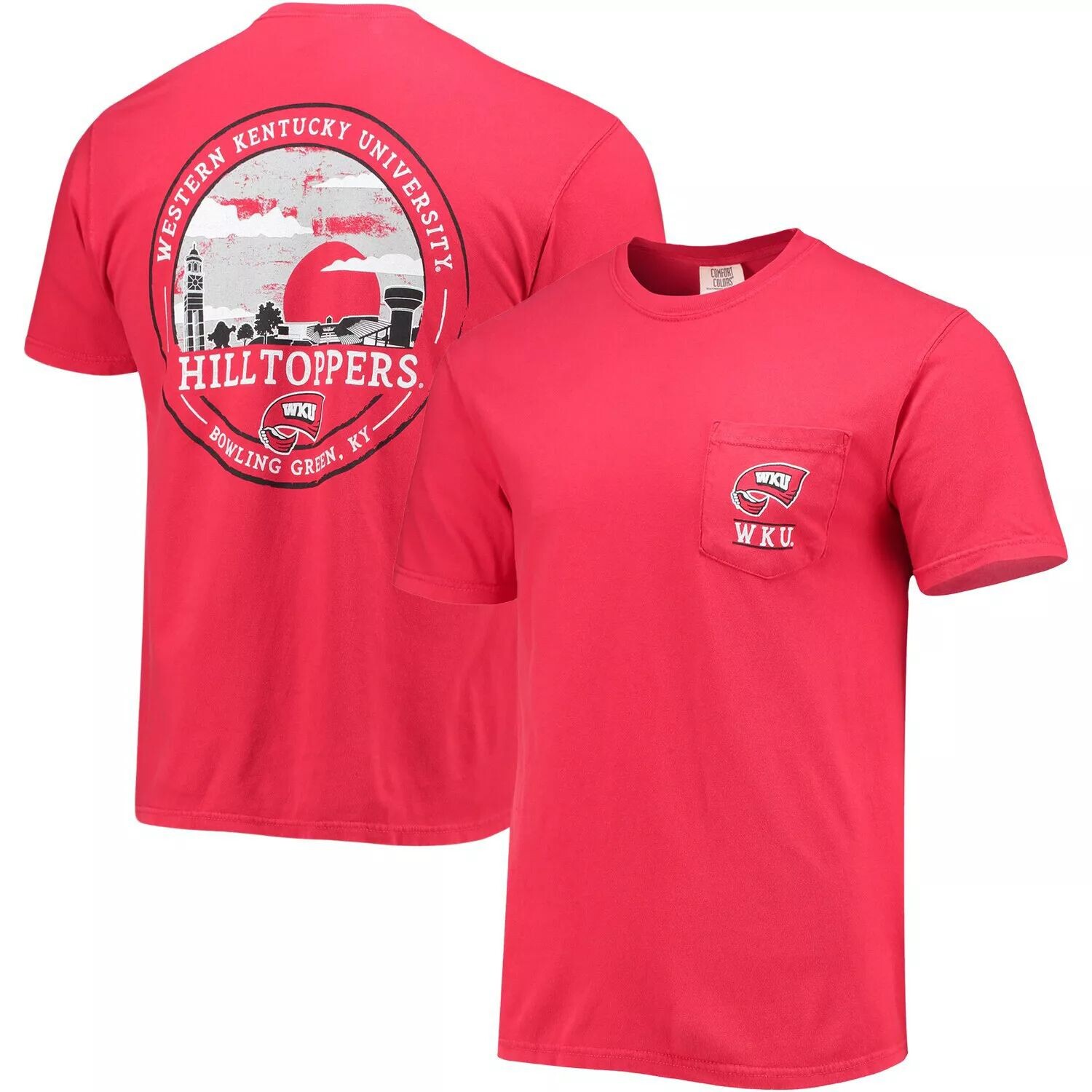 

Мужская красная футболка Western Kentucky Hilltoppers Circle Campus Scene