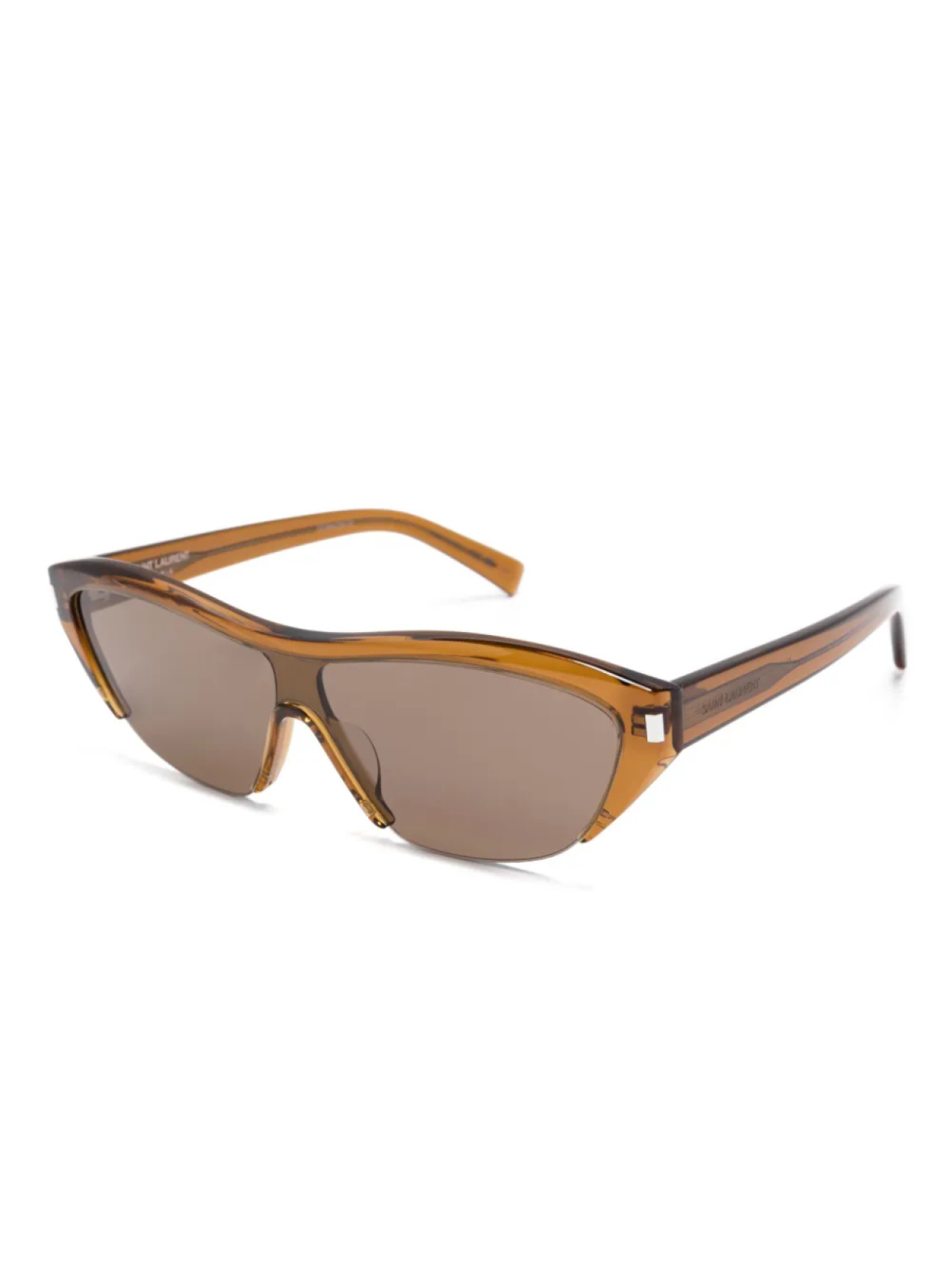 Солнцезащитные очки в оправе «кошачий глаз» Saint Laurent Eyewear, коричневый — фото 2