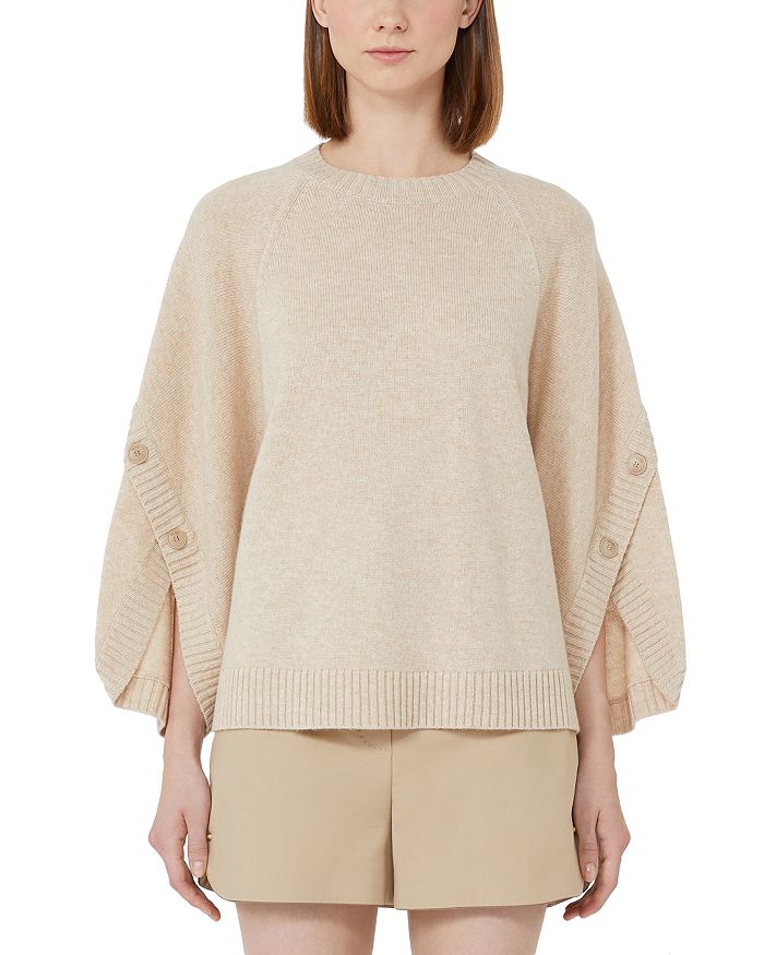 

Ampex Свитер с круглым вырезом из шерсти и кашемира Max Mara, коричневый/бежевый