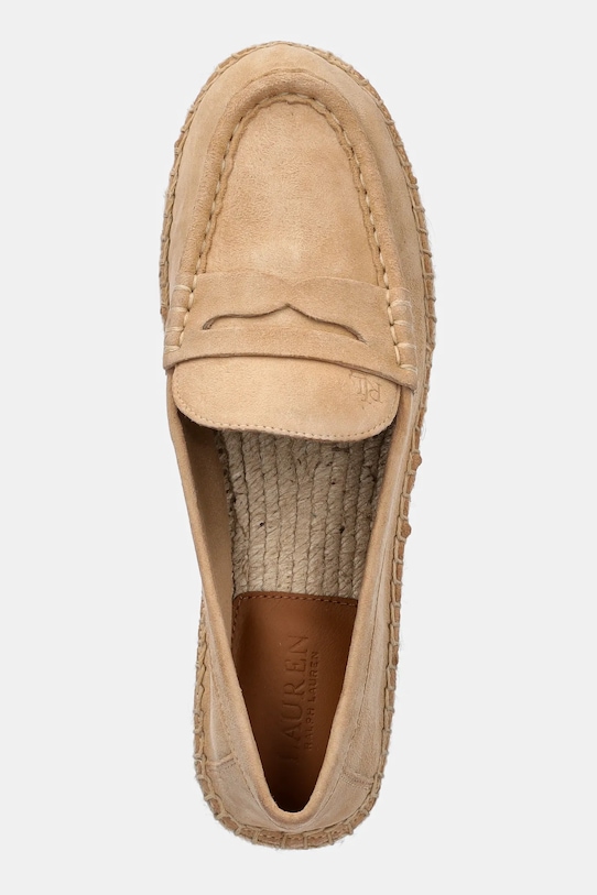 Замшевые эспадрильи Luize Loafer Lauren Ralph Lauren, бежевый — фото 4