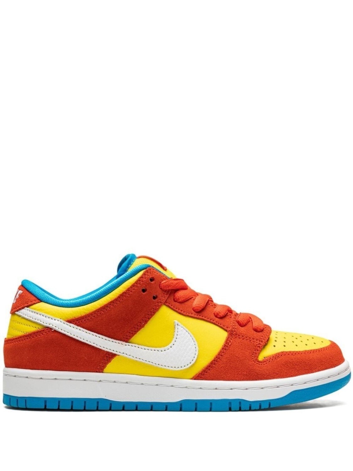 

Кроссовки Nike SB Dunk Low, красный/желтый, Синий;красный, Кроссовки Nike SB Dunk Low, красный/желтый