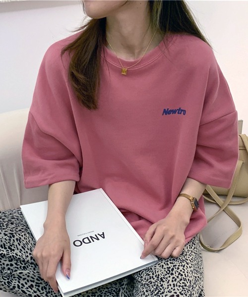 

VIBGYOR Футболка оверсайз, нео-ретро, с принтом, NARULA, розовый