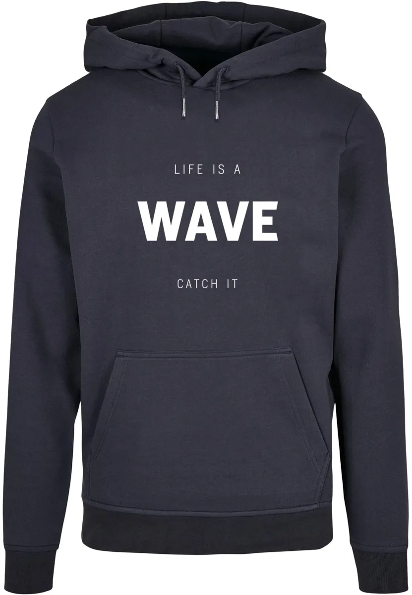 

Толстовка с капюшоном Merchcode " Merchcode Men's Summer - Life is a wave Basic Hoody", цвет морской волны