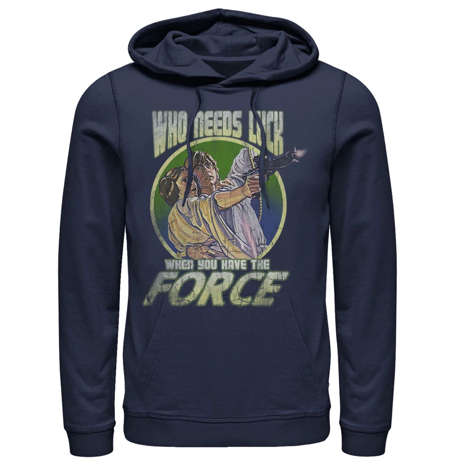 

Мужской пуловер с капюшоном и рисунком Luke And Leia Force It Star Wars