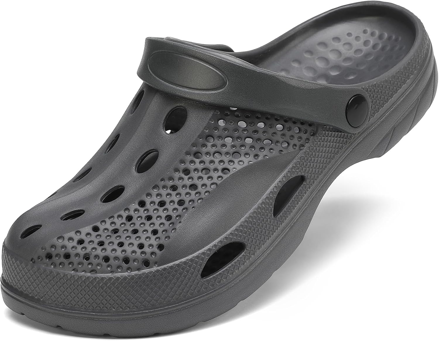 

Сабо с поддержкой свода стопы SOSOWHLTE для мужчин и женщин, универсальная садовая обувь, удобные сандалии-тапочки для пляжа и повседневного ношения, серый