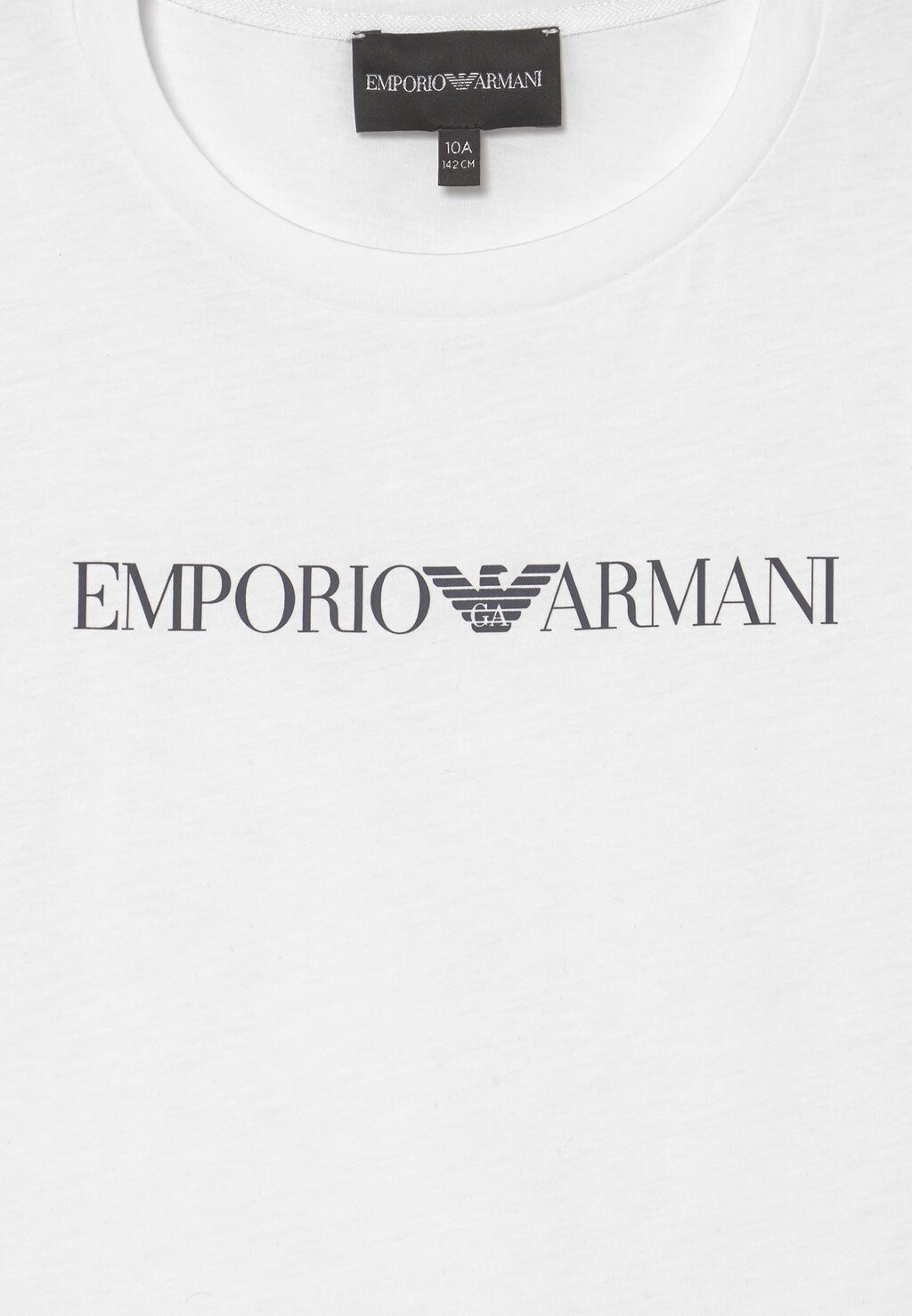 

Футболка с набивным рисунком Emporio Armani, белая