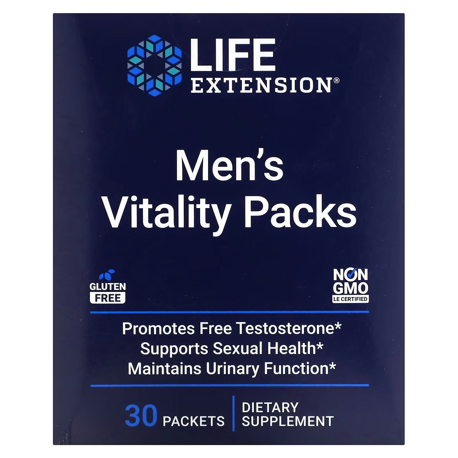 

Мужские пакеты Vitality, 30 пакетов Life Extension