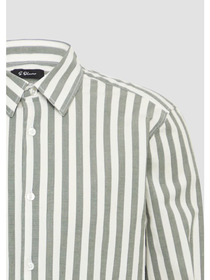 

Рубашка s.Oliver BLACK LABEL, цвет creme-olive