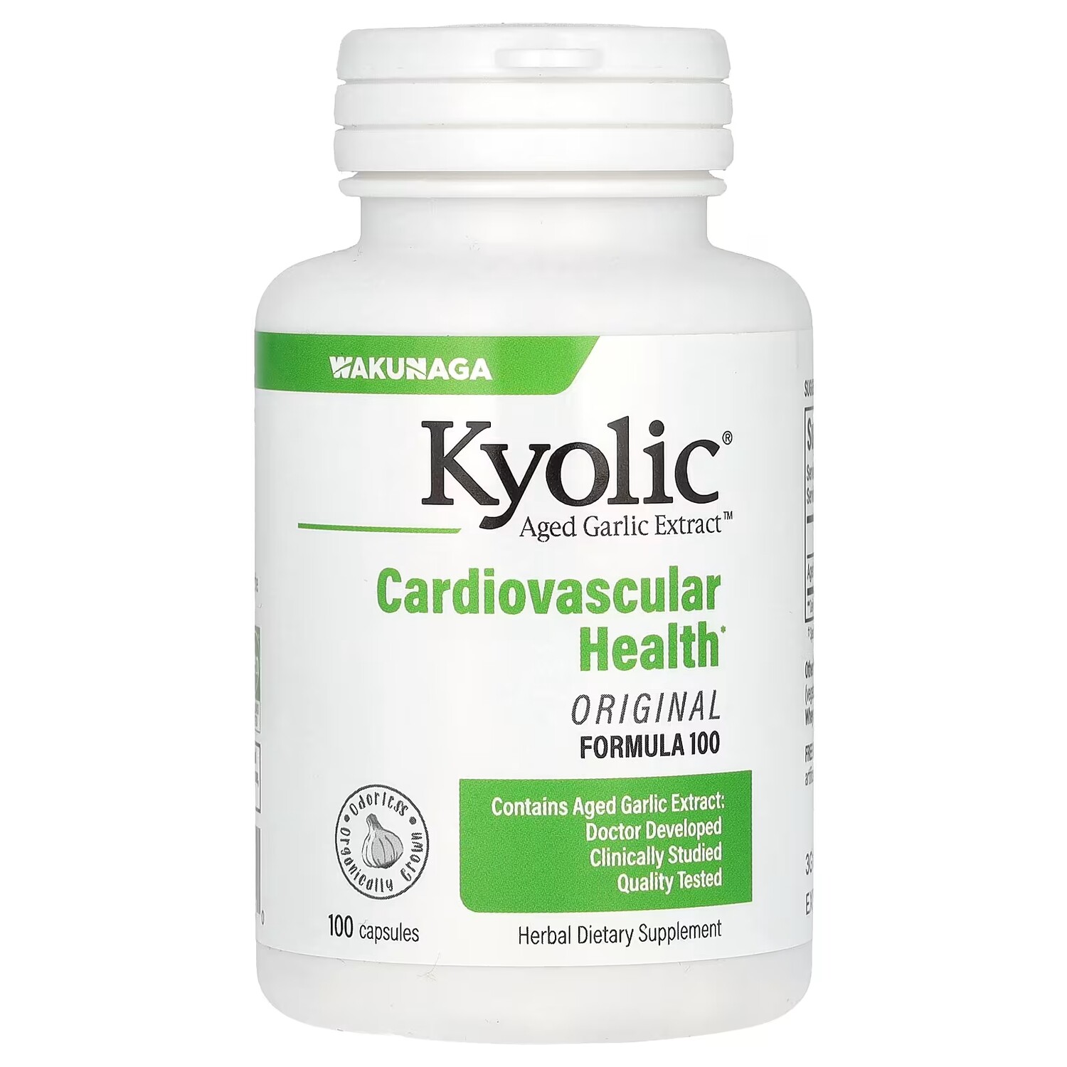 

Экстракт чеснока Kyolic Aged Garlic Extract Cardiovascular Formula, 100 капсул