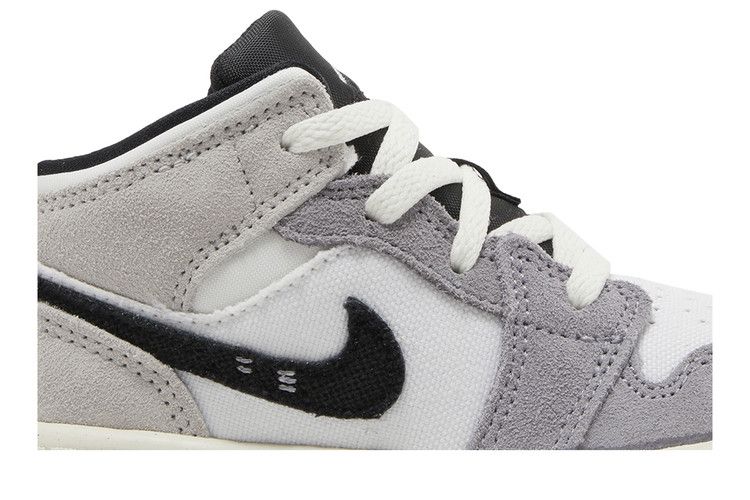 Кроссовки Air Jordan Air Jordan 1 Mid SE Craft TD 'Inside Out - Cement Grey', серый — фото 3