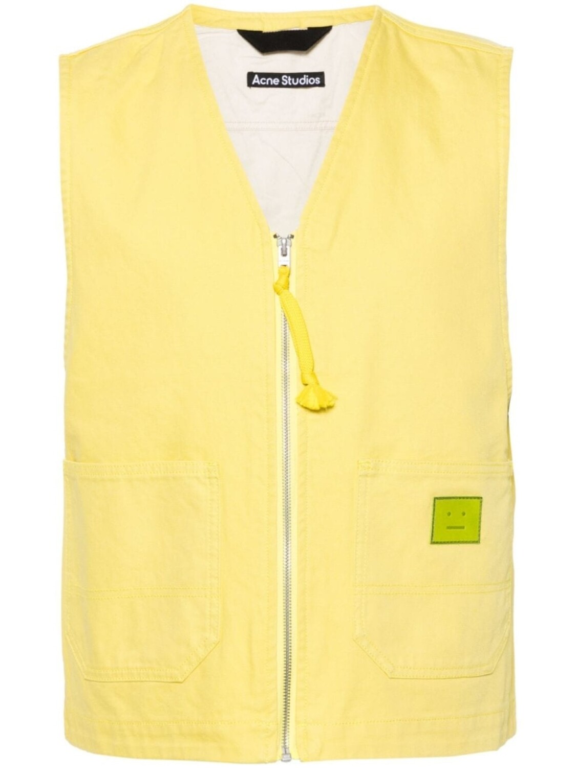 

Acne Studios жилет с логотипом Face, желтый