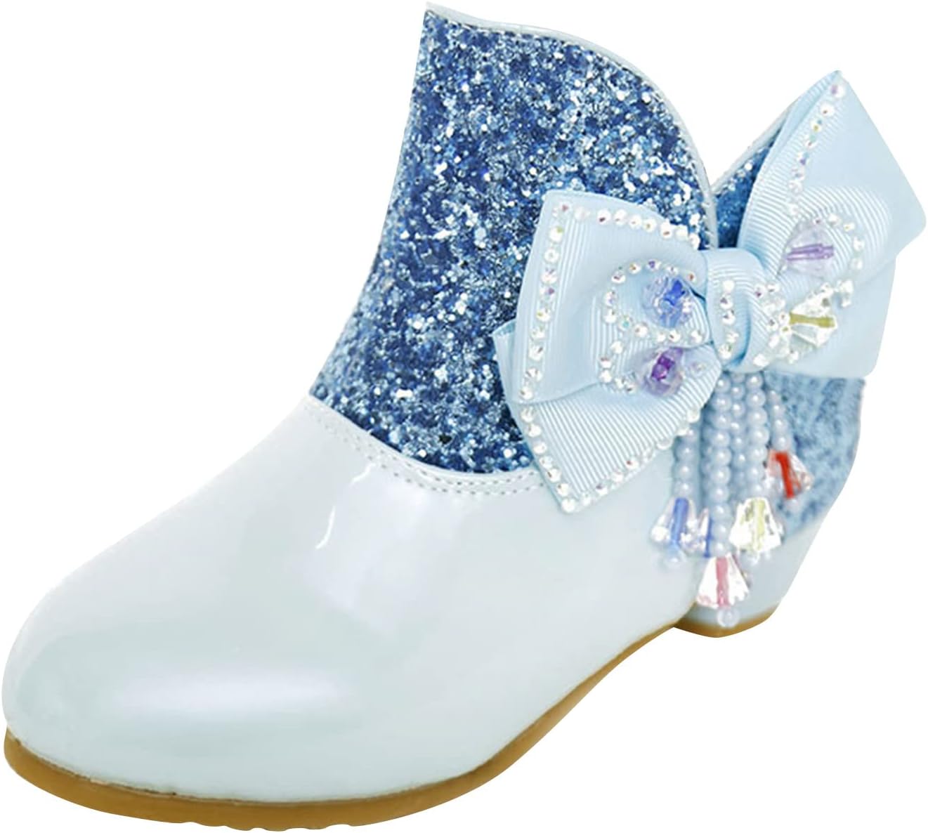 

Generic Детские зимние ботинки для девочек с бантиком, милые детские ботиночки с боковой молнией, ботинки для малышей, принцессы, зимние снежные ботинки (красные, 11-11,5 лет, для больших детей)