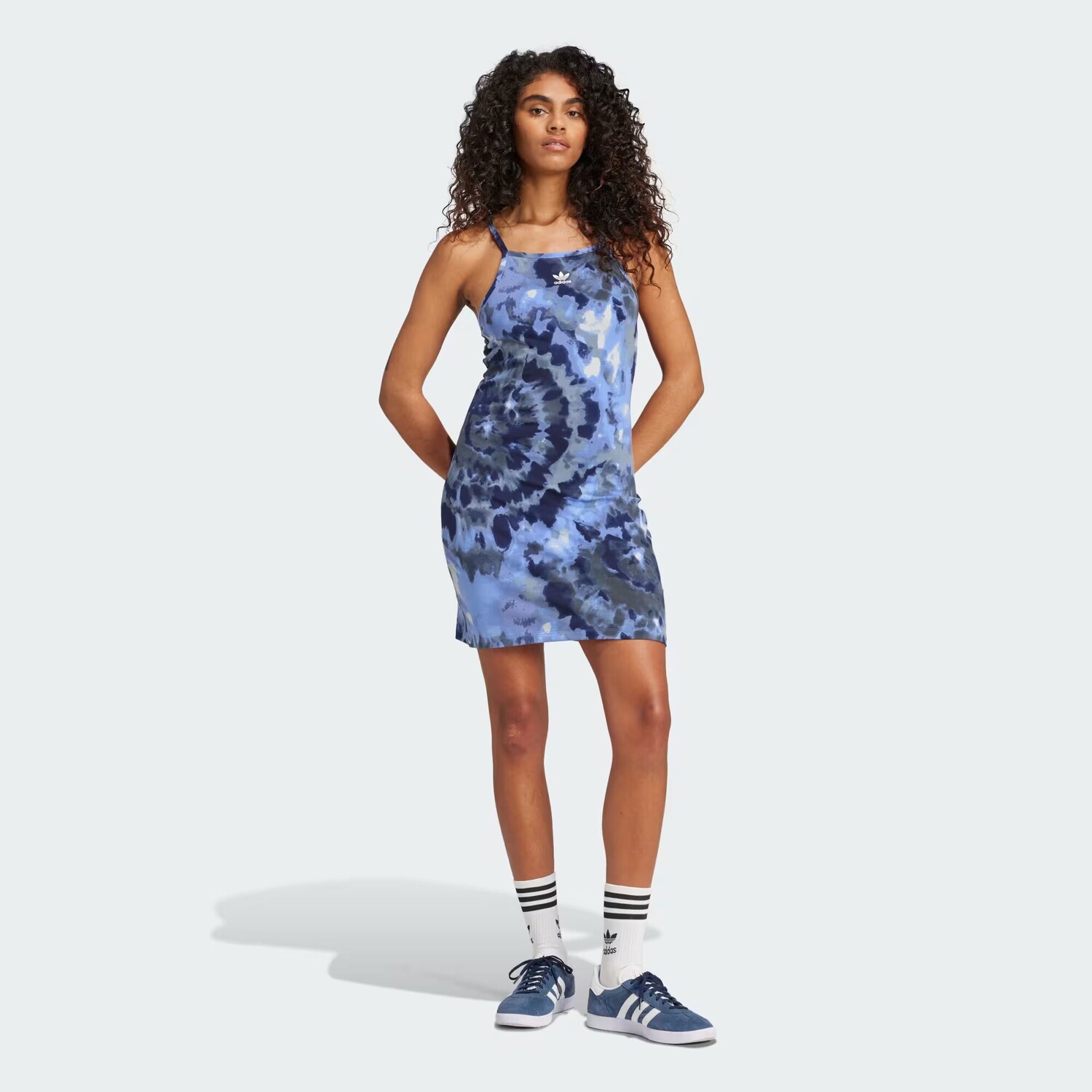 

Платье с принтом тай-дай Adidas, цвет Dark Blue/Multicolor