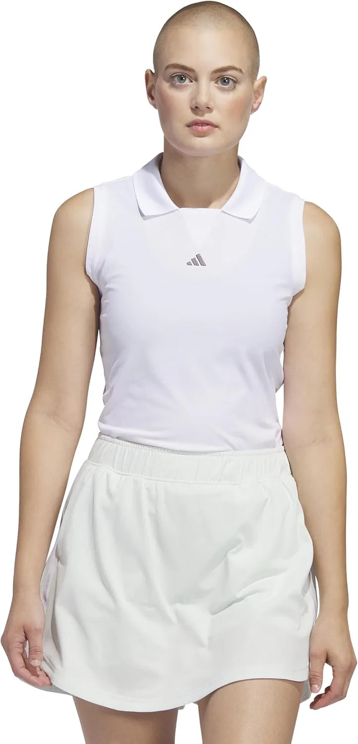 Женская безрукавка-поло adidas Ultimate365 Twistknit, белый