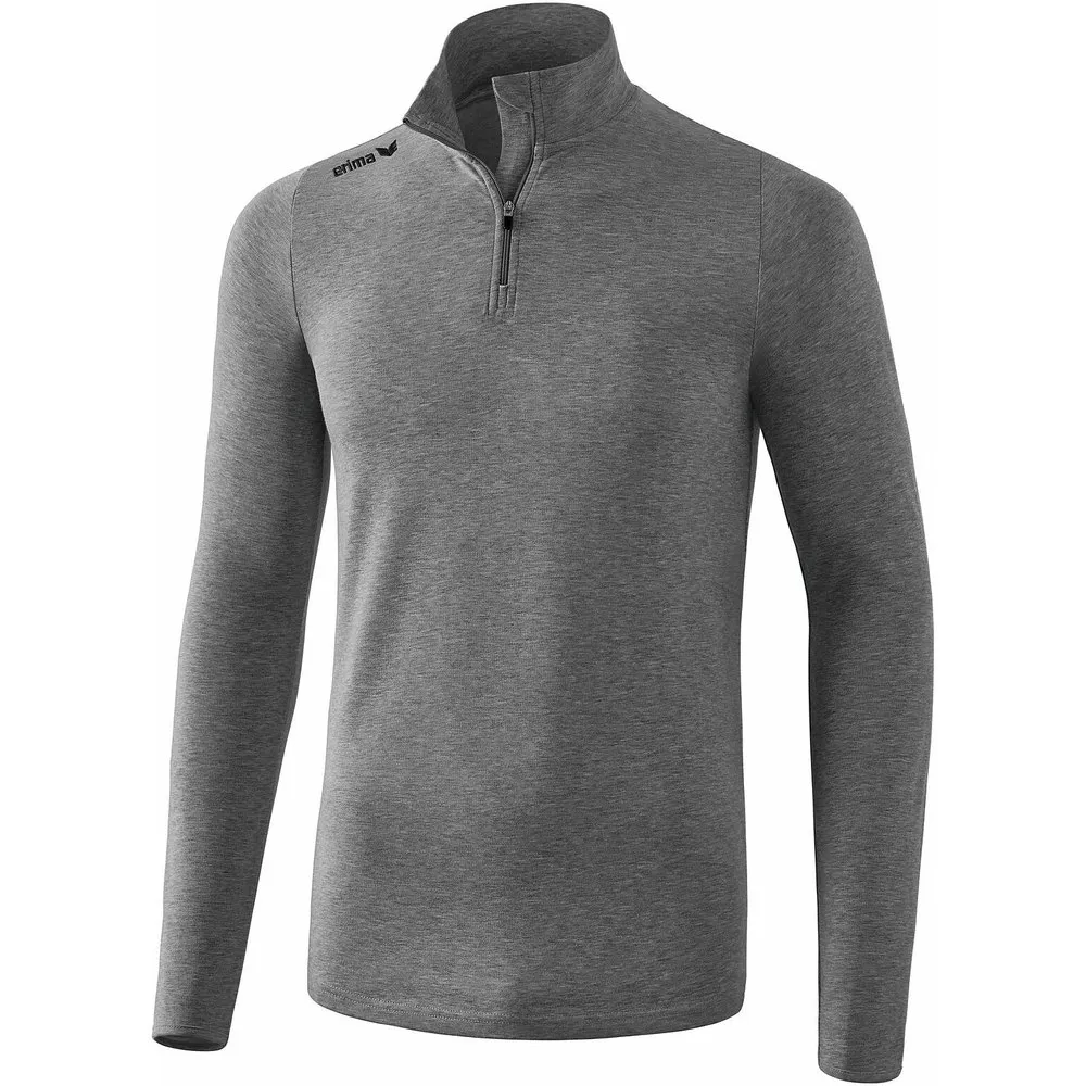 

Толстовка Erima Basic half zip, серый