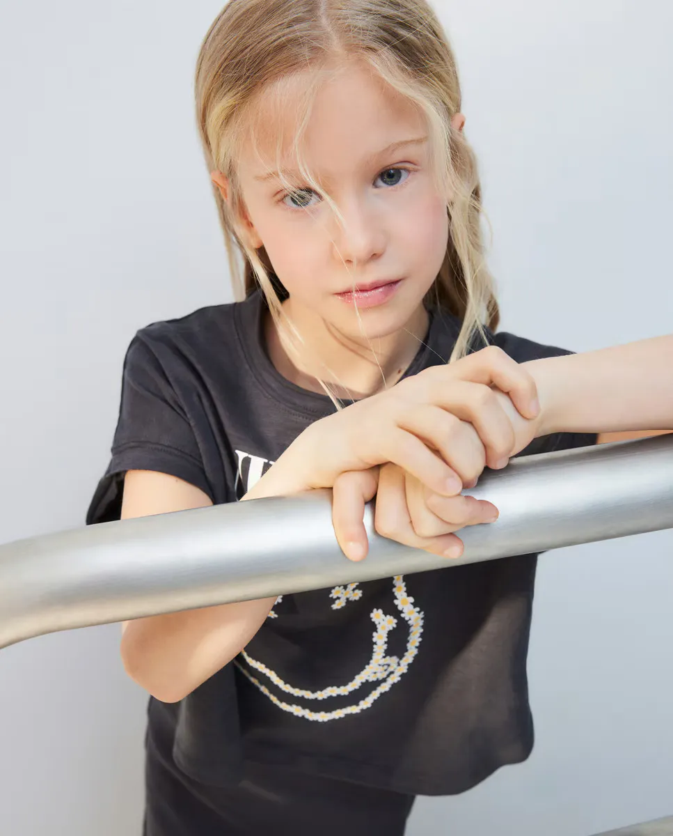 

Двойное платье для девочки с коротким рукавом Kids El Corte Inglés, чёрный