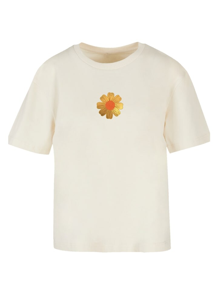 

Футболка emoji couture Ladies Everyday Tee Gold flower orange center, цвет Whitesand