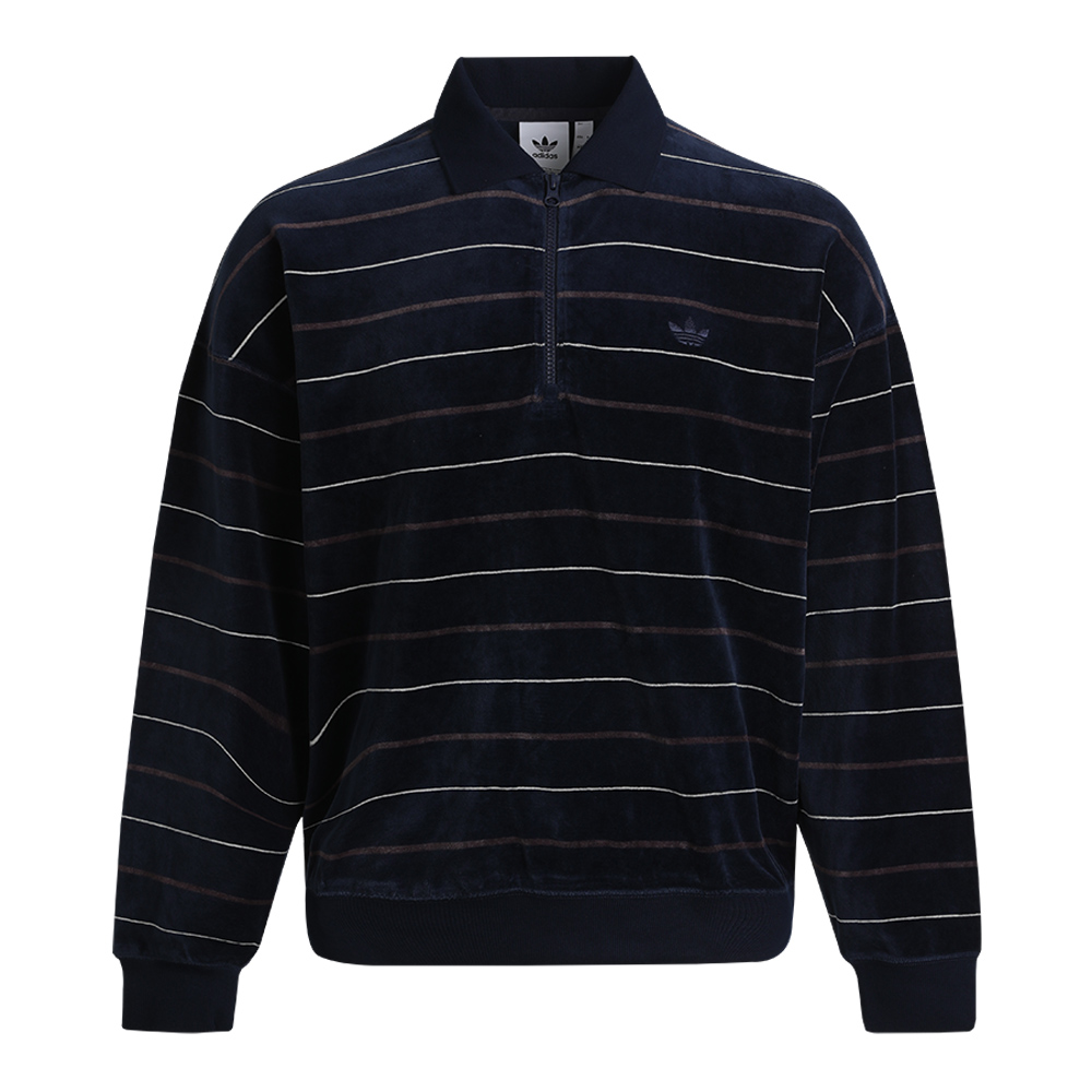 

Футболка мужская Adidas Originals LS VELOUR JRSY тёмно-синяя