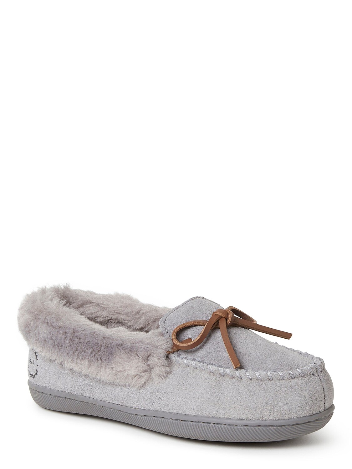 

Женские мокасины Dearfoams Bethany из натуральной замши, цвет Medium Grey
