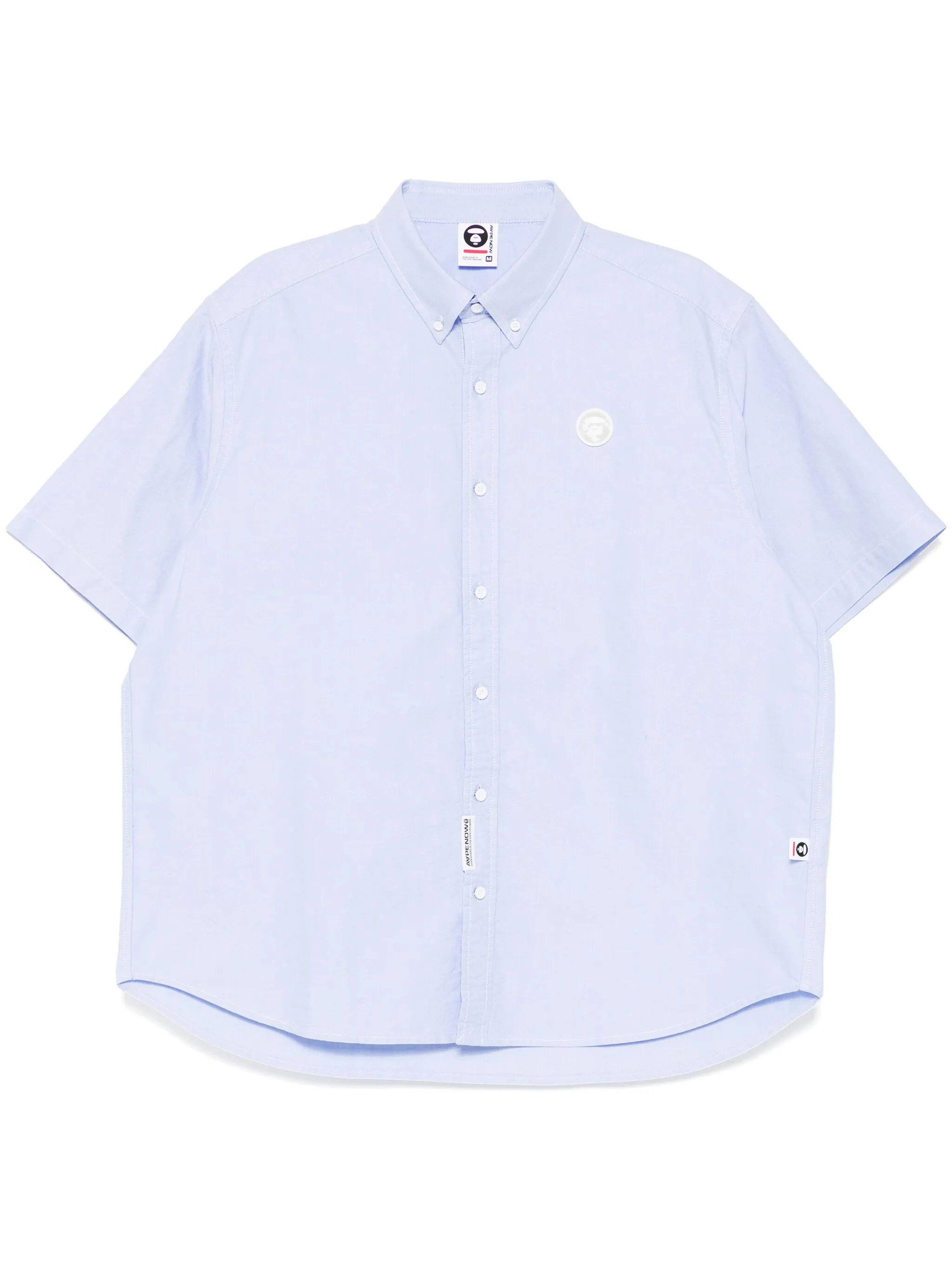 

Рубашка с нашивкой-логотипом Aape By A Bathing Ape, синий