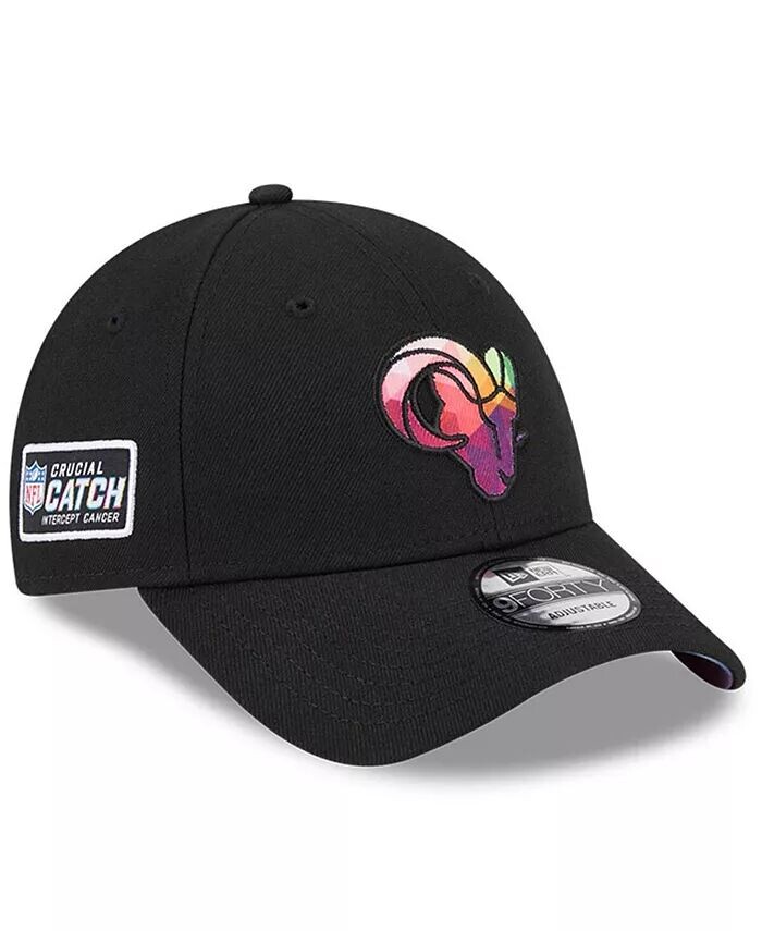 

Мужская черная бейсболка Los Angeles Rams 2023 NFL Crucial Catch 9FORTY Adjustable New Era