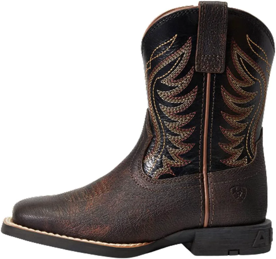

Детские сапоги ARIAT унисекс Amos Western Boot, красный/коричневый/черный