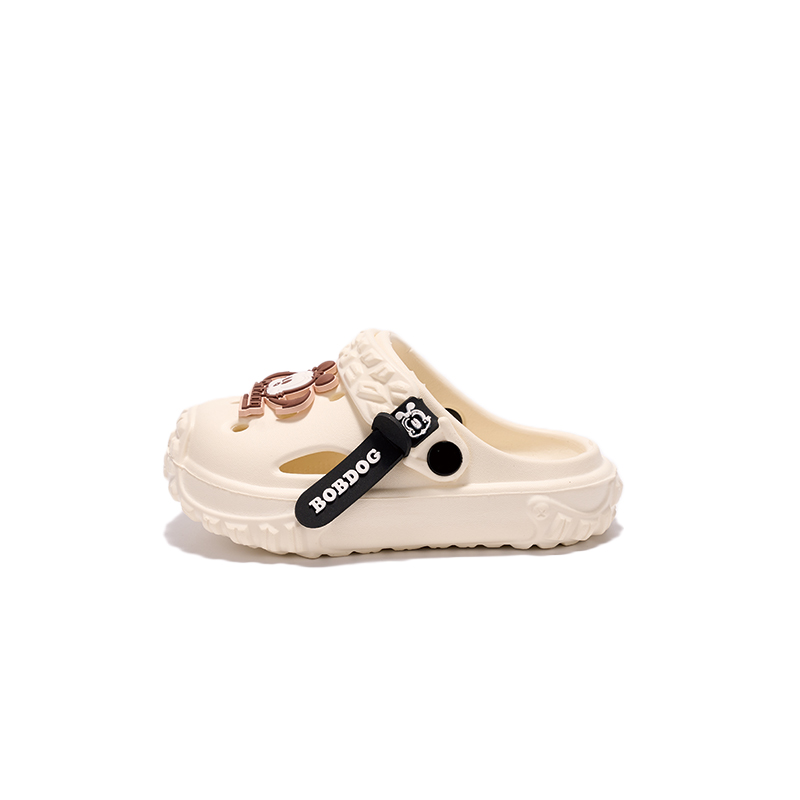 

Нескользящие, анти-кик, дышащие, легкие, амортизирующие, поддерживающие, низкие тапочки для детей BOBDOG, экрю