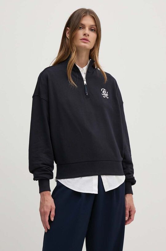 

Хлопковая толстовка Tommy Hilfiger, темно-синий