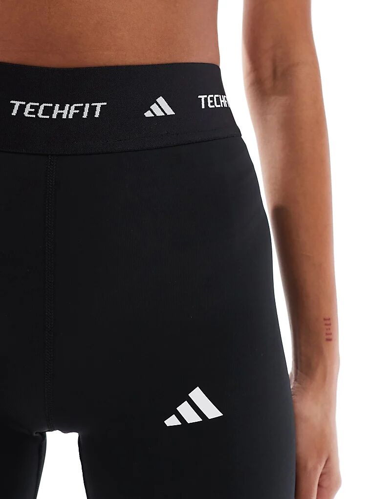 Шорты adidas Training tech fit sculpt черного цвета adidas performance — фото 3